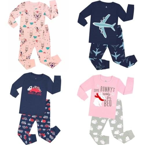 TINOLULING 100 cotton boys girls pajamas sets kids pajama children sleepwear toddler baby pyjamas pijamas pjs for 1-7 years
