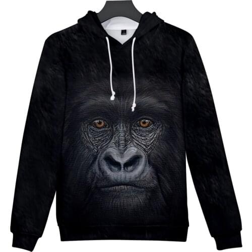 Gorilla 3D Hoodies Men Women Fall/Winter Warm Hoodies Harajuku Casual Fashion Sweatshirts High Quality Personality 3D Hoodies