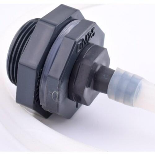 1Pc 20-63mm UPVC Female Thread Water Tank Connectors Aquarium Fish Tank Adapter Water Drainage Intake Joint Garden Irrigation