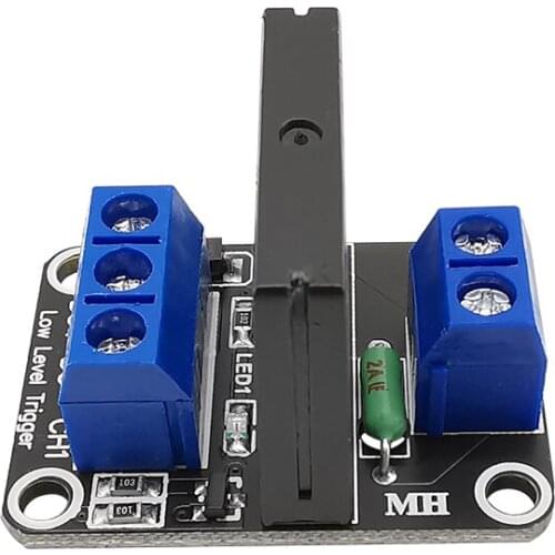 1Pcs 5V 1 Channel Solid-State Relay Board Module G3MB-202P Low Level Fuse Output 240V 2A for Arduino