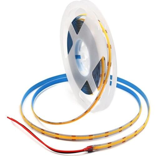 384LEDs/m FOB LED Strip 12V 24V Flexible Soft Light Bar CRI 90 RA Warm Nature Cool White Yellow Green Blue Red Linear COB Strip