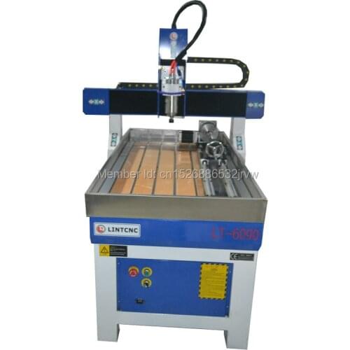 CE approved 6090 cnc router 4 axis engraver wood machine with square guide rail