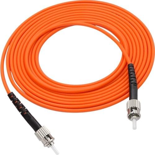 5pcs/lot ST/UPC-ST/UPC fiber optic patch cord 1M 2M 3M 5M 10M 15M Simplex Multimode optical fiber jumper Free shipping