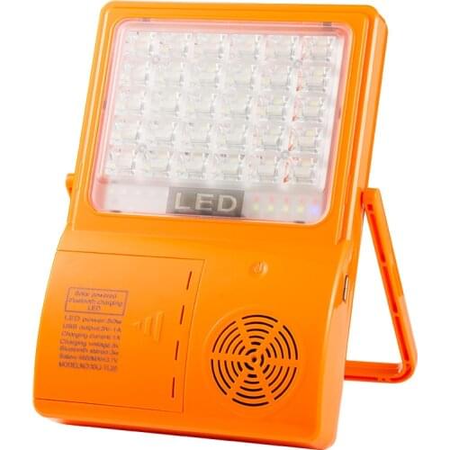 Emergency LED portable outdoor lights, rechargeable mobile camping lights, night market stalls, voice announcement lights