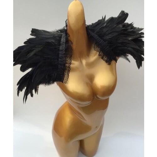 Free shipping Halloween costume rooster feather shoulder wrap for party, festival, ETC # FC19004