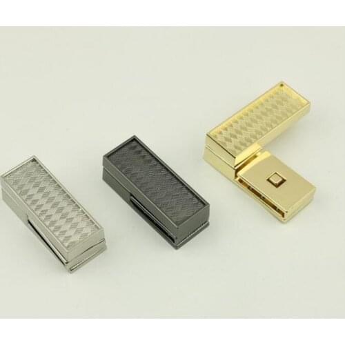 10pcs/1lot) luggage hardware accessories high quality handbag metal rotating long lock