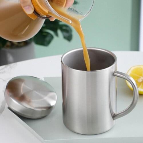 Water Mug Beer Juice Coffee Cup Portable Double Wall Stainless Steel Travel Termo Cup for Home Kitchen Bar
