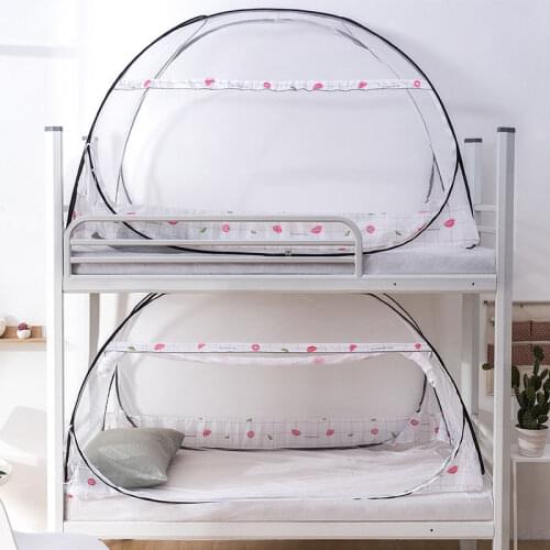 Mosquito Net Dormitory 1.0M0.9m Bunk bed curtain Single bed curtain New Mosquito Net Folding Child Home Mosquito Net L