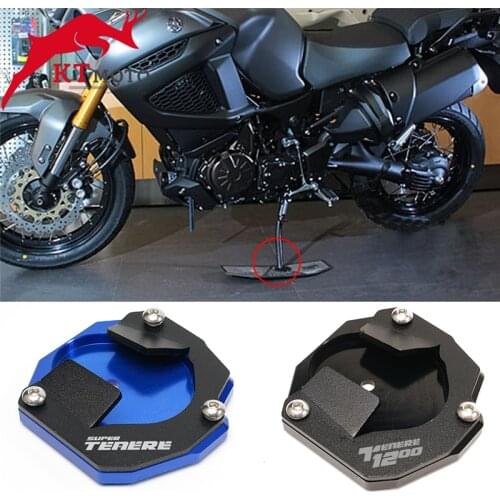 For YAMAHA SUPER TENERE XT 1200 ZE XT1200ZE 2014-2020 Motorcycle High quality kickstand sidestand stand extension enlarger pad
