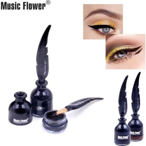 Music Flower Air Cushion Feather Ink Eyeliner Wholesale Waterproof Not Smudge Eyeliner M5042 Makeup Cosmetic Gift for Women