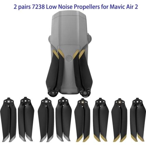New Arrival 2 Pairs 7238 Low Noise Props 7238F Propellers for DJI Mavic Air 2 Drone Accessories