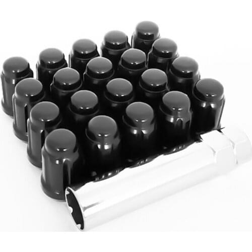 Mayitr 20pcs M12 x 1.5 32mm Wheel Anti-theft Nut Automobile Hub Screw Protection Tire Covers Caps For Cars