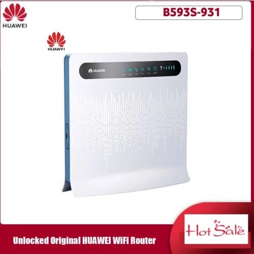Unlocked New Huawei B593 B593S-931 4G Industrial WiFi Router Support 4G LTE TDD FDD 800/900/1800/2100/2600 MHz