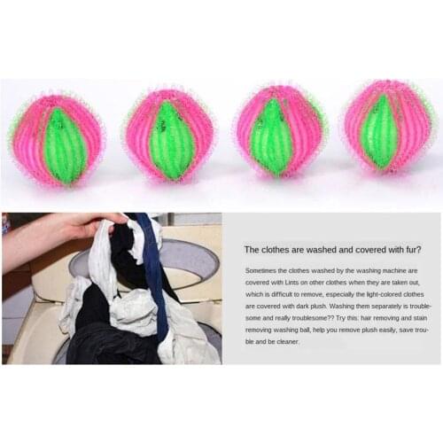 6 Pack Washing Ball Lint Remover Balls Laundry Wash Balls Hair Removal Plastic Laundry Ball to Save Drying Time