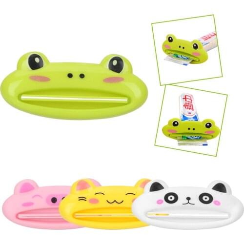 Bathroom Products Cartoon Animals Shaped Toothpaste Squeezer Dispenser Manual Extruding Toothpaste Clip Cream Tube Squeezer