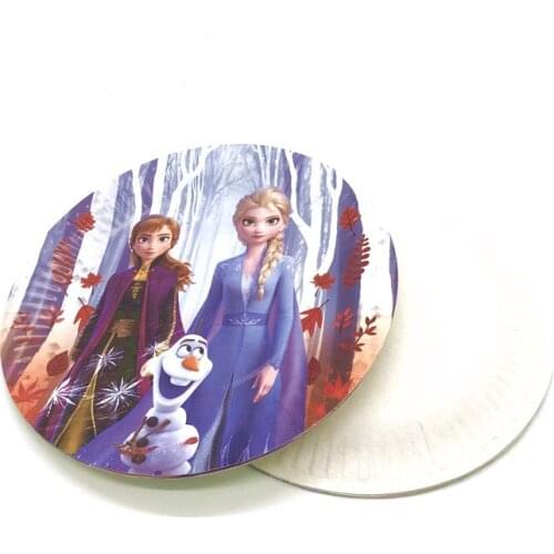 10pcs/lot Disney Frozen 2 Plates Children Festival Party Supplies Baby Shower Decoration Paper Birthday Party Plates Supplies