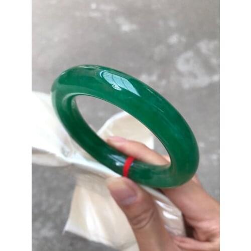 100% Myanmar A top brand natural green jade bangle women green jade bracelet jadeite jade jewelry