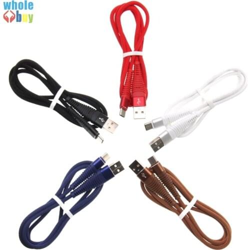 100pcs USB Type C Cable Mermaid Braided Fast Charging Auto Disconnect USB C Data Cable for Samsung Xiaomi Oneplus 5 Type-c Cable