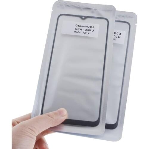 2 in 1 Front Outer Screen Glass OCA Glue for Samsung Galaxy S20 FE M21s M31 Prime Note 10 lite Touch Panel Lens Cover Lamination
