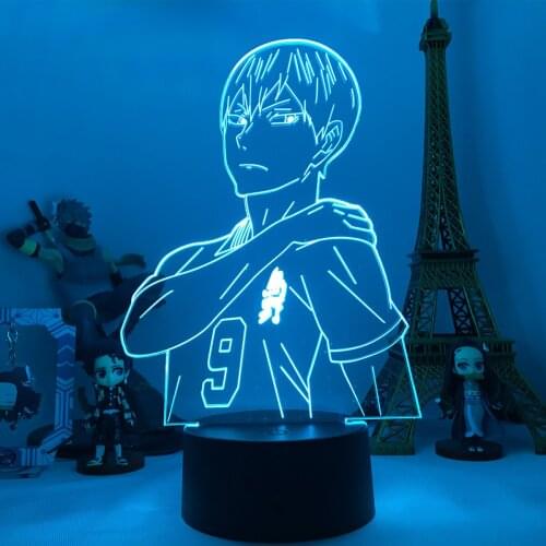 2021 New Anime Haikyuu Tobio Kageyama Night Light for Bedroom Decor Nightlight Kids Child Birthday Gift Manga 3d Lamp Kageyama