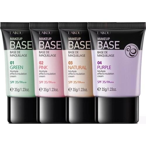 4 Colors Makeup Base Isuper-hydrating High Concelar Insulation Face Cream Moisturizing Fine Pore Foundation Liquid Makeup Primer