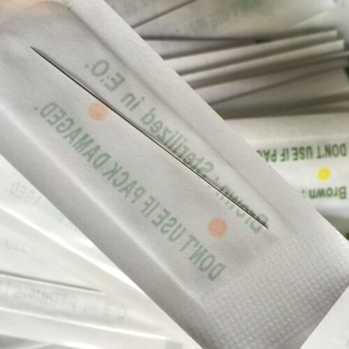 50pcs Disposable Sterilized Professional Tattoo Needles 1RL For Tattoo Eyebrow Pen Machine Permanent Makeup machines 0.35x50mm