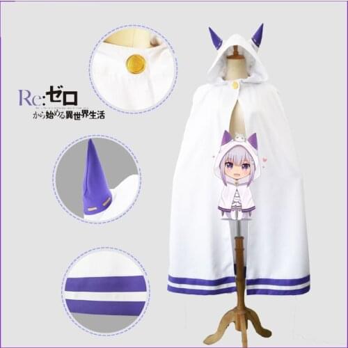 Anime Emilia Cosplay Costume Re Zero Kara Hajimeru Isekai Seikatsu Death or Kiss Cos Different World Life From Scratch