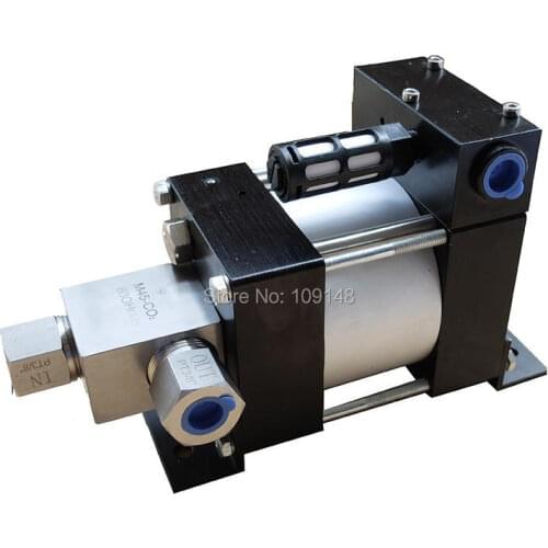 Free shipping Model :M100-CO2 50-80 MPA High pressure Portable pneumatic driven Liquid CO2 transfer pump