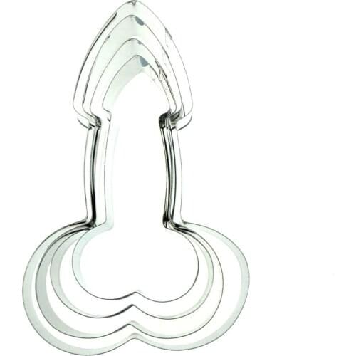 DIY Fondant Stainless Steel Cookie Cake Decorative Penis Cutter Set Kitchen Biscuit Baking Mold Tool