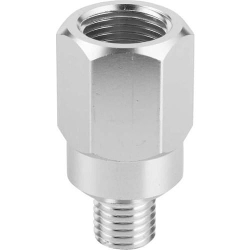 For LS Swap Gauge Sensor Adapter Coolant Temperature Sensor Male M12-1.5 to Female 3/8in-18 NPT Aluminum Temperature Sensor