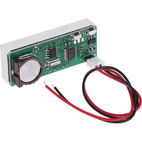 12V 5-24V Electronic Voltmeter Thermometer Clock for Car Auto LED Monitor Module L4MB