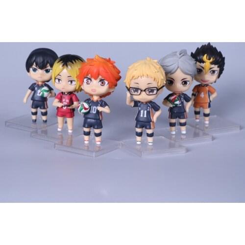 Haikyuu!! Volleyball Athlete Hinata Shoyo Oikawa Tooru Kageyama Tobio Tsukishima Kei Kozume Kenma Action Figure Model Toys Doll