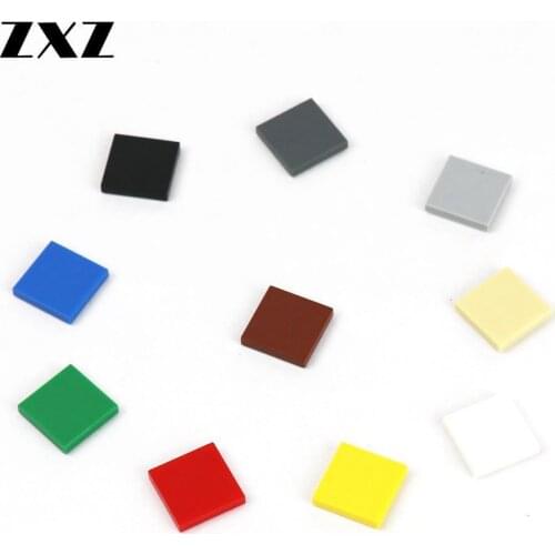 Classic Toys ABS Plastic Building Brick Part Compatible 3068 Flat Tile 2x2 DIY Toys For Children Above 6 Years 100pcs/lot