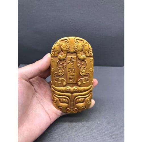 Collection China Brass Antique Imitation Command The Bronze Medal Sculpture Metal Crafts Home Decoration#10