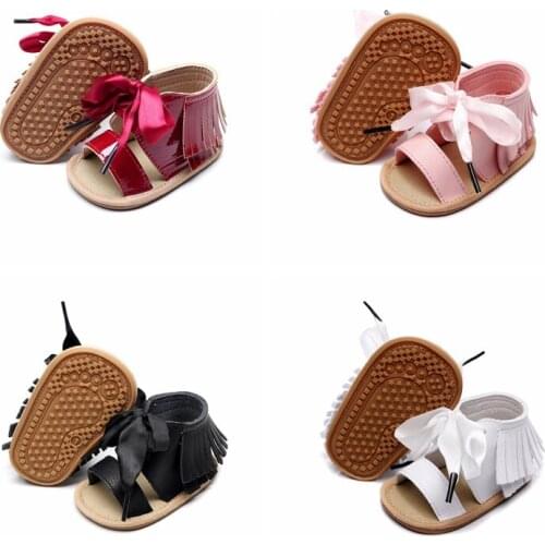 Baby Girl Summer Soft Sole Shoes Bowknot Sandals Toddler Infant Prewalkers Baby Sandals