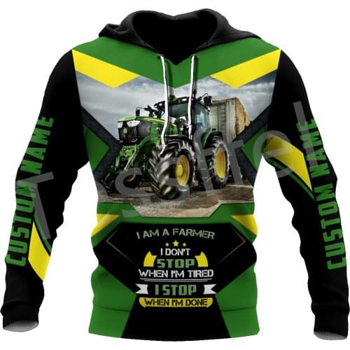 Tessffel Newest Worker Farmer Tractor Instrument Camo Pullover 3DPrint Streetwear Tracksuit Autumn Casual Hoodies Men/Women B-15