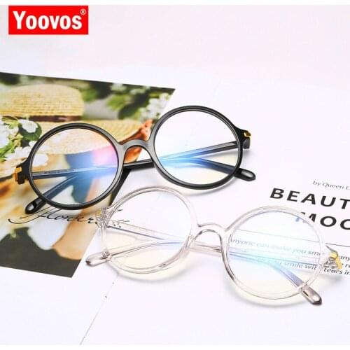 Yoovos Round Glasses Women Blue Light Glasses Frame For Men Vintage Eyewear Luxury Okulary Brand Design Retro Gafas De Mujer