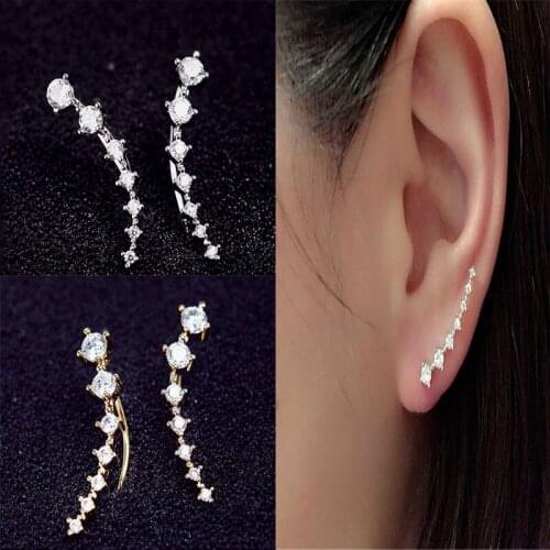 Wholesale Women Stud Earrings Classic Vintage Jewelry Star Leaves Shaped Earrings Simple Streetwear Accessories X3