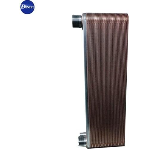 Brazed plate heat exchanger for liquid heat transfer