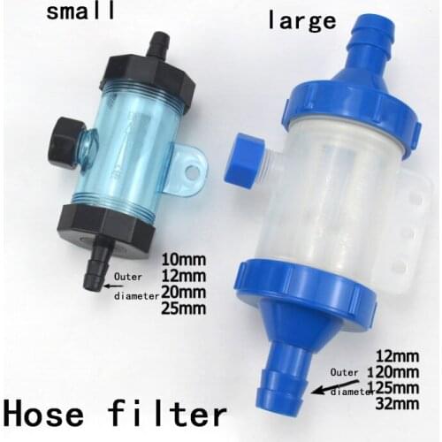 Hose Strainer Soft Water Filter Cup Pipe Filter Screen Water Cooling Filter Valve Transparent Filter 1Pcs
