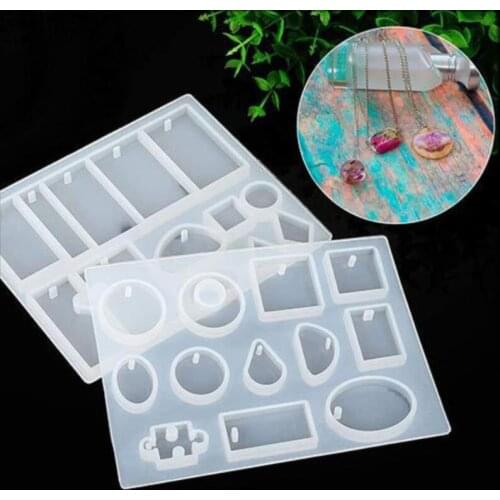 Silicone Casting Molds For DIY Resin Jewelry Earring Pendant Resin Silicone Mold Tools For Clay Epoxy Resin Craft