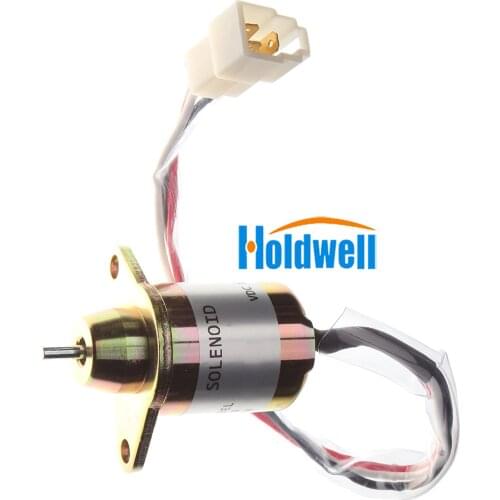 Holdwell Solenoid 1503ES-12S5SUC5S 119653-77950 for Yanmar Kubota John Deere 4TNV94L-SFN 4TNV106-GGE 3TNE84 R55 R60