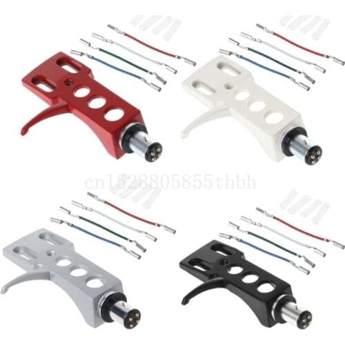 Turntable Headshell Mount Universal LP Phono Cartridge Replacement Phonograph Head Holder Stylus Lead Wire