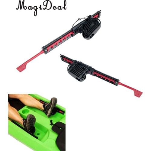 MagiDeal 1 Pair Durable Kayak Canoe Boat Adjustable Rudder Control Footrest Foot Brace Pedals Paddling Boards Rafting Access
