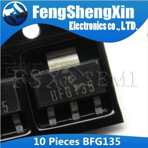 10PCS BFG135A SOT223 BFG135 SOT-223 SMD NPN 7GHz wideband transistor