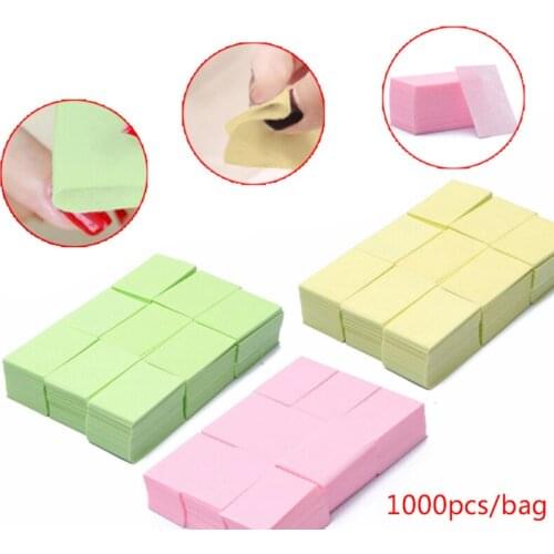 1000PCS Wipes Napkins for Nail Polish Remover Cotton Pad Nail Wipe Napkins Manicure Pedicure Gel Tools