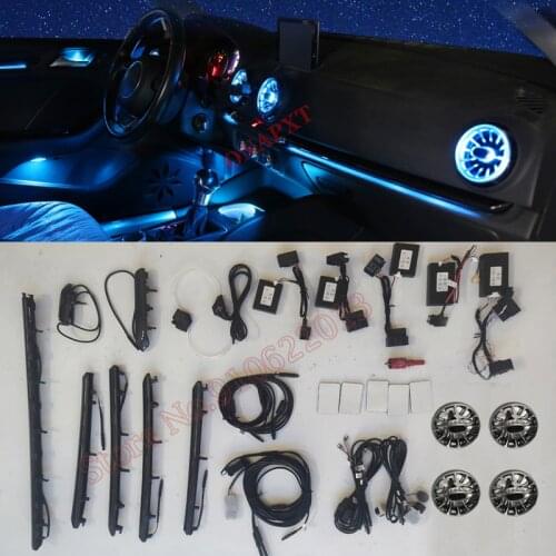 30-Color For Audi A3 8V MQB 2013-2019 Decorative Ambient Light Dashboard Air Vent LED Atmosphere Lamp illuminated Strip