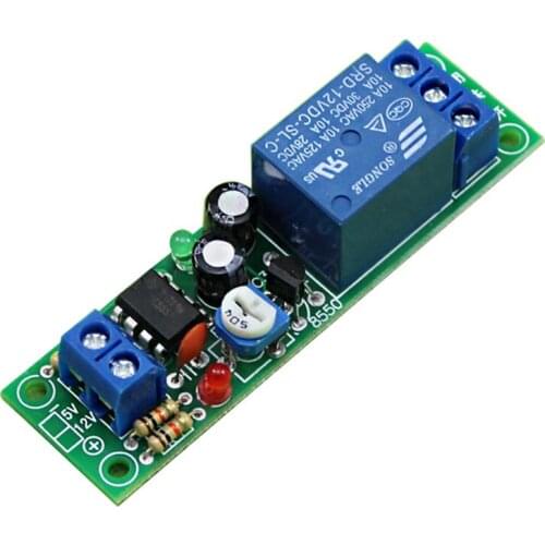 DC 5v 12v Adjustable 0~200s Delay Time Switch Turn on Board Timer Relay Module