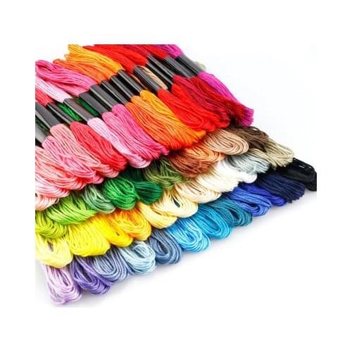 50pcs 4meters Anchor Similar DMC embroidery floss Cross Stitch Cotton Embroidery Thread Floss Sewing Skeins Craft
