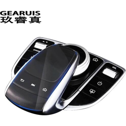 Car styling Airspeed center control mouse transparent cover for Mercedes Benz GLC E C class W213 W205 Handwriting mouse film